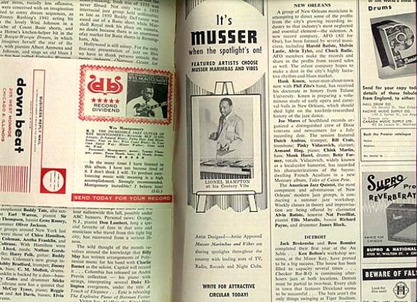 米ダウンビート誌 1961年9月14日号 「フォークブルース」