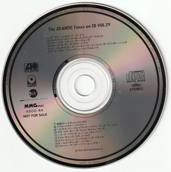 CD● ノーナ・ゲイほか The ATLANTIC Times on CD Vol.29